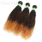 Longs cheveux mélangés indiens de Vierge de la catégorie 7A de couleur pour la femme de couleur