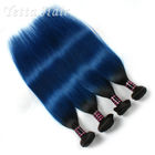 Cheveux bleus mous sains Extentions de Vierge de la catégorie 8A d'Ombre pour la déesse