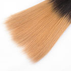 couleur droite 1B/27 de cheveux brésiliens de Vierge de prolongements de cheveux de 7A Ombre