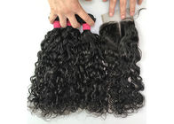 Cheveux 100% péruviens de vague d'eau de Vierge avec la couleur Undyed de fermeture