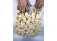 3 empaquette des prolongements de cheveux de vague de corps les cheveux/1B 613 de Vierge de Brésilien de 100%