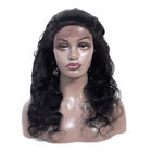 Prolongements péruviens de cheveux onduleux de corps de Vierge de 100% pour les cheveux noirs aucune fente
