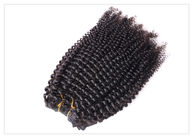 Prolongements frisés de cheveux bouclés d'Afro de trame pour les cheveux indiens aucun embrouillement
