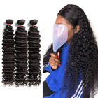 les prolongements malaisiens de cheveux de la catégorie 10A pour des femmes/profondément des cheveux de vague empaquette