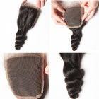 extension lâche crue non-traitée de cheveux de Vierge de vague d'armure péruvienne de cheveux de la catégorie 12A