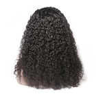Perruques noires italiennes de dentelle de front d'onde de cheveux de couleur naturelle pour des femmes