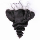 Les prolongements malaisiens de cheveux de vague lâche de 18 pouces/cheveux de Vierge empaquette avec le bandeau de dentelle