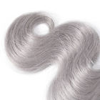 Cheveux pleins d'entrain de 1B/de prolongements 100 gris de cheveux d'Ombre vrais pour des femmes