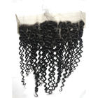 Prolongements péruviens de cheveux de cheveux bouclés d'armure de Vierge non-traitée noire de paquet