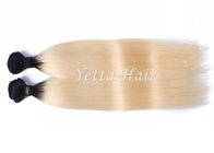 Prolongements colorés doucement doux de cheveux d'Ombre, armure droite de cheveux de Remy de 12 - 30 pouces