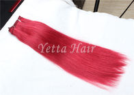 Cheveux non-traités rouges lumineux de Remy d'Eurasien, armure de cheveux de 16 pouces