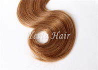 Brown aucun cheveux chimiques de Vierge de Brésilien de 100%/cheveux humides et onduleux