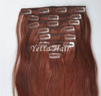 Prolongements pré métallisés de cheveux de kératine de simplicité/agrafe dans la couleur 6# d'armure de cheveux