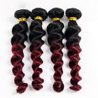 Les prolongements rouges naturels Ombre 1B/99J de cheveux desserrent les cheveux 10&quot; de vague - 30&quot;
