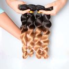 10&quot; - 26&quot; des prolongements de cheveux d'Ombre Remy de Brésilien desserrent les cheveux 1B/27 blonds de vague