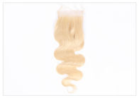 La vague 4 x de corps de cheveux de Vierge de Brésilien de 613 couleurs 100% la fermeture 4 libèrent la partie