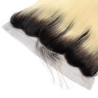 100 paquets brésiliens de cheveux droits de Vierge avec le bandeau 13 x 4 de dentelle
