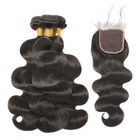 Les cheveux brésiliens naturels de Vierge du noir 100%/cheveux brésiliens empaquettent