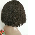 Doubles pleines perruques de trame de cheveux de dentelle pour les perruques bouclées de Jerry Bob de densité des femmes de couleur/180%