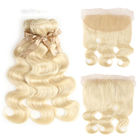 Paquets 100% de cheveux de Vierge de Yetta avec la vague blonde brésilienne frontale de corps