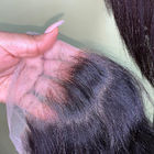 Dentelle transparente péruvienne 13 x des cheveux HD fermeture 6 frontale supérieure pré plumée avec des cheveux de bébé