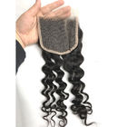 Paquets profonds humains de cheveux de vague de Remy de cheveux de Vierge de Brésilien de GV 100% avec la fermeture