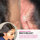 La perruque frontale de dentelle de la densité 13x6 HD de 250% désossent les cheveux droits pour des femmes de couleur